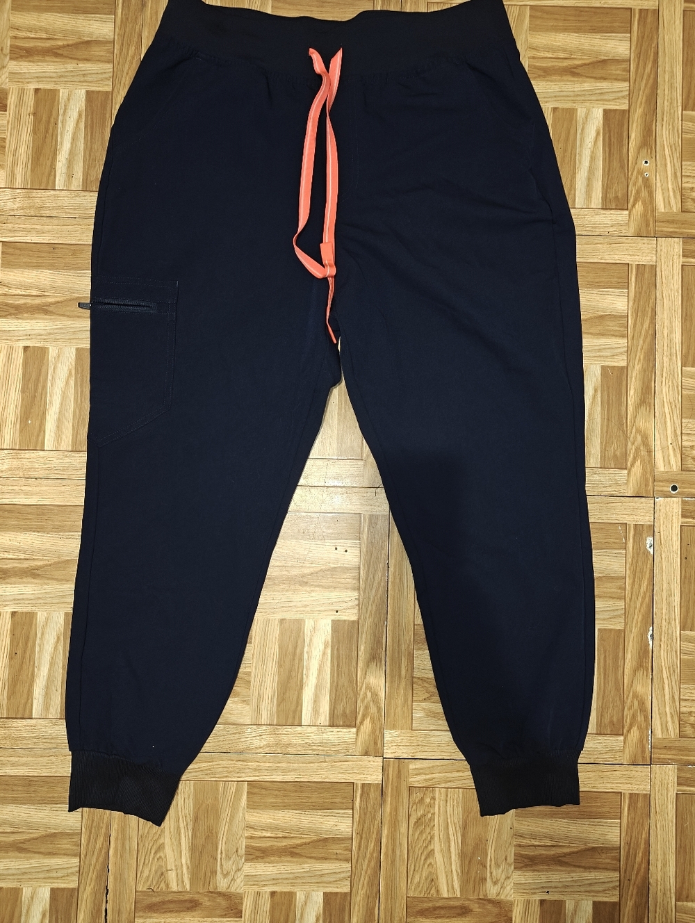 Figs Navy British Racing Stripes Joggers Size LP Large Petite